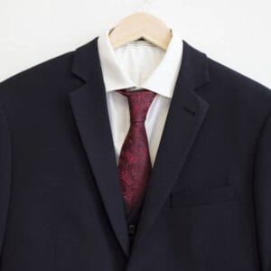 Dark navy suit hire