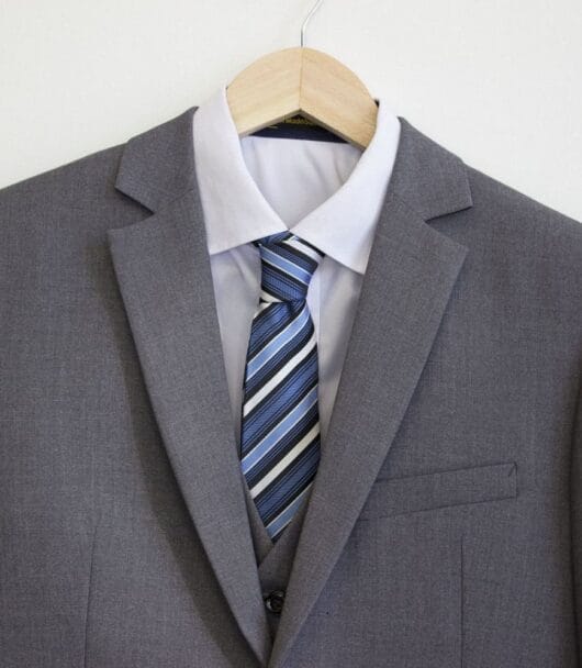 Gray suit hire