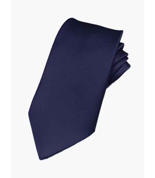 Fellini Italian Satin Tie Navy