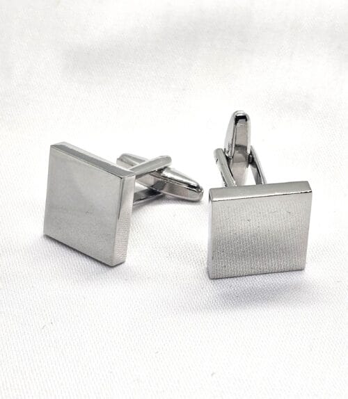 Square Silver Cufflinks