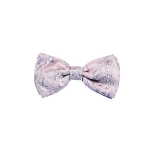 Pink Paisley Silk Bowtie