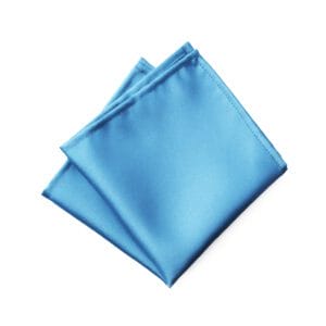 Fellini Plain Sky Blue Pocket Square