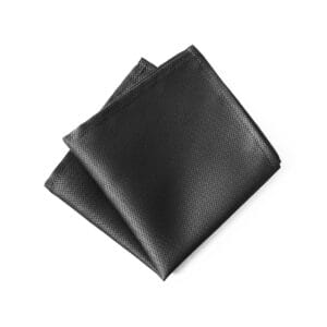 Jacquard Charcoal Pocket Square
