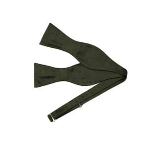 Khaki Silk Tie Your Own Bowtie