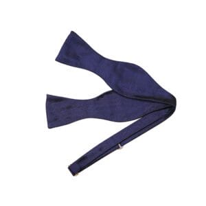 Navy Silk Tie Your Own Bowtie