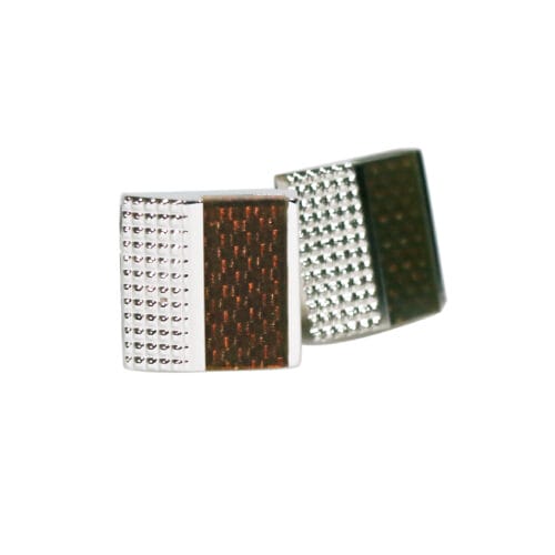 Inlaid Tobacco Cufflinks