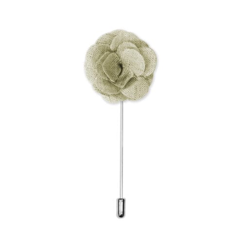 Natural - Linen Lapel Pin