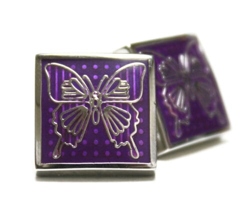 Butterfly Purple Cufflinks