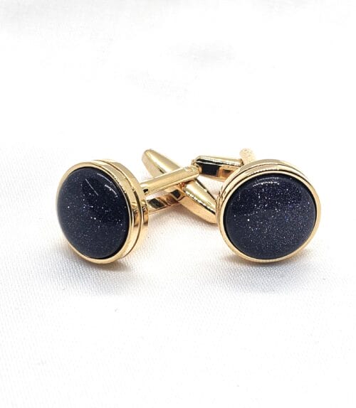 Round Gold Cufflinks