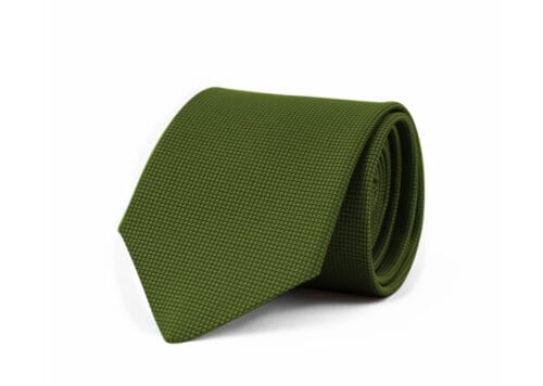 Fellini Jacquard Olive Tie
