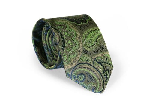 Premium Fellini Lux Paisley Olive Tie